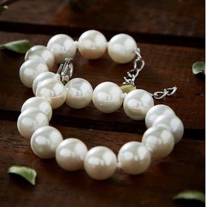 Cultured Pearl & Sterling Silver Round Bracelet